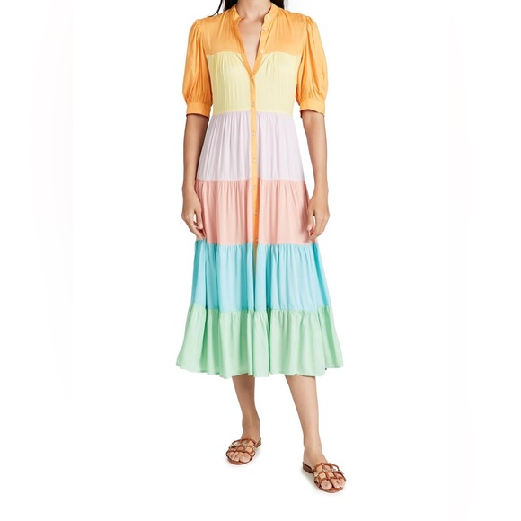 Never Fully Dressed Dresses & Skirts - Never Fully Dressed rainbow tiered dress